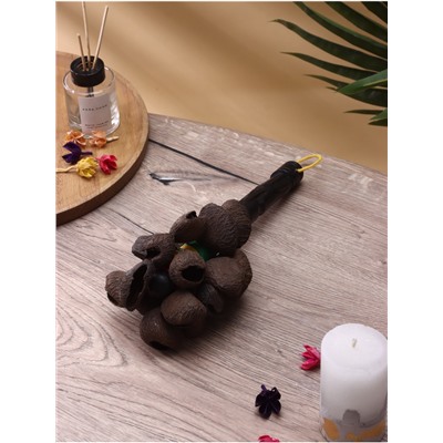 Сувенирный музыкальный инструмент «Маракас», 30×15×5 см, махагон, орехи кемири