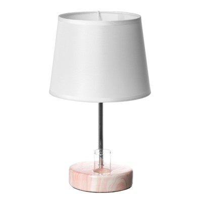 Настольная лампа «Аэлита» 1×40 Вт E14 розовый 18×18×31 см RISALUX