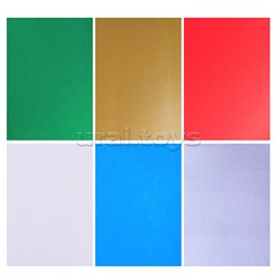 Картон цветной волшебный А4, 6цв. в ПЭТ "Волшебный лес"