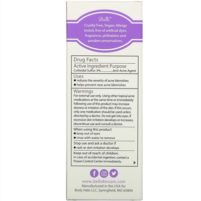 Belli Skincare, Acne Control Spot Treatment, 0.5 fl oz (14.75 ml)