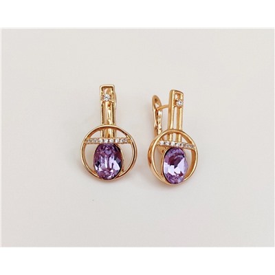 Серьги с кристаллами Swarovski