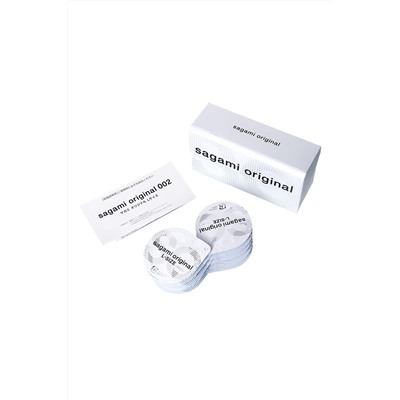 Презервативы Sagami Original 0.02 L-size увеличенного размера - 10 шт.