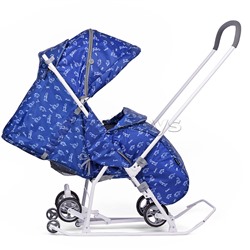 Коляска комбинированная "Наши детки 3-1К" (принт с динозавриками)