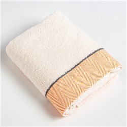 Полотенце махровое Love Life «Бриз» 70×120 см, оранжевый, 100% хл, 500 г/м²