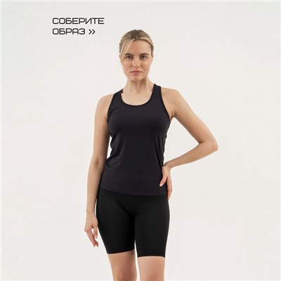 Майка женская Resport, бифлекс, размер XS (42), чёрная