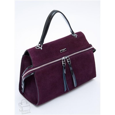 Сумка женская кожаная 9675MSS purple Velina Fabbiano-Safenta в Новосибирске