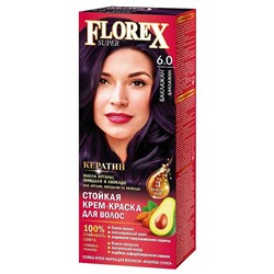 Краска для волос Florex Super 6.0 Баклажан