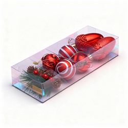 Набор новогодних украшений "Новогодние радости" (8шт х 22,5см)