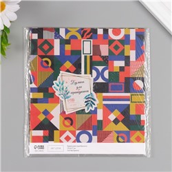 Бумага для скрапбукинга двусторонняя Color geometry, плотность 180 г, набор 10 шт., 15.5×17 см