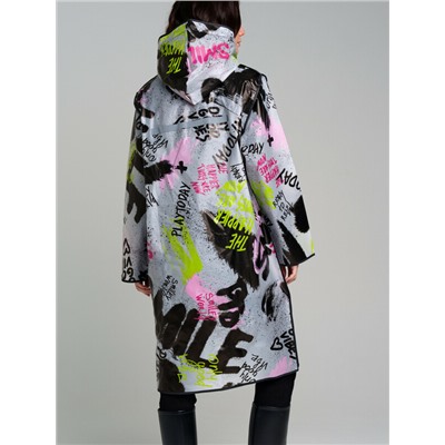 Плащ из полимерного материала для женщин (дождевик)