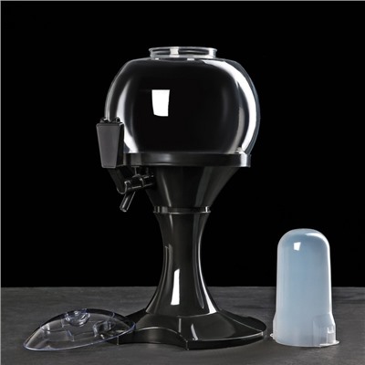 Башня пивная «Сфера», 3 л, колба для льда, пластик, чёрная