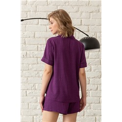 Пижама жен: куртка, шорты Mia Cara AW23WW320 Plum Jam сливовый