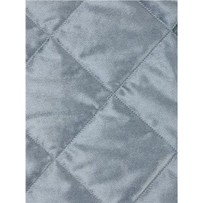 Покрывало 1.5-спальное «Этель» Silk velvet, 120×200±5 см, серо-голубое, велюр