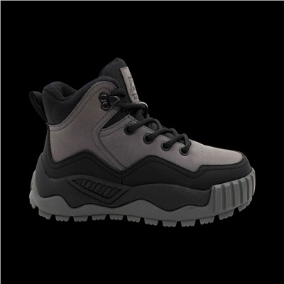 Ботинки на меху LM1100-3-2 серые