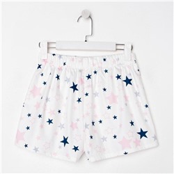 Шорты женские KAFTAN Pink stars, размер 40-42, белые