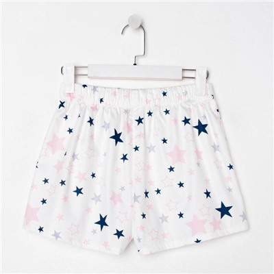 Шорты женские KAFTAN Pink stars, размер 40-42, белые