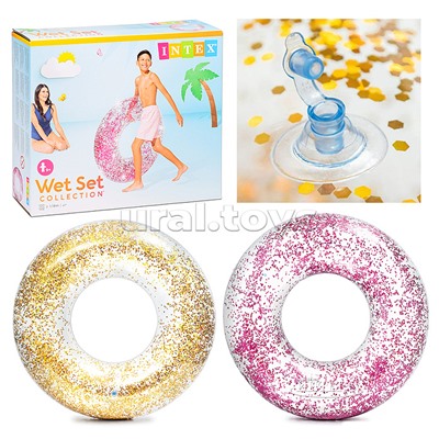 Круг для плавания «Блеск», d=107 см, от 9 лет, цвета МИКС, 56274NP INTEX