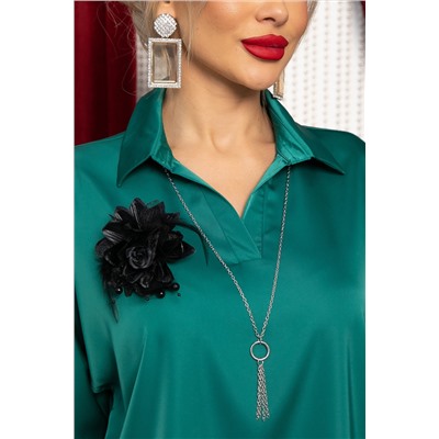 Блуза Шахерезада (изумрудная) Б14675-18М