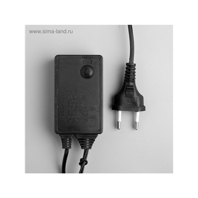 Гирлянда «Водопад» 2×1.5 м, IP44, тёмная нить, 400 LED, свечение синее, 8 режимов, 220 В