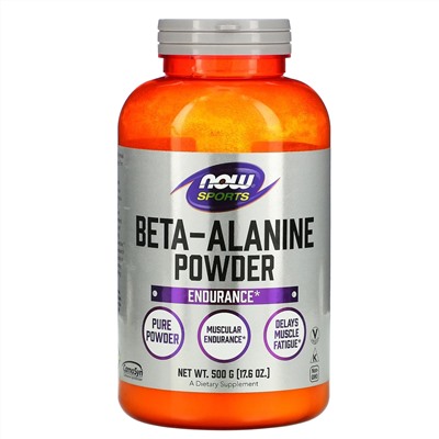 Now Foods, Sports, бета-аланин, чистый порошок, 500 г (17,6 унций)