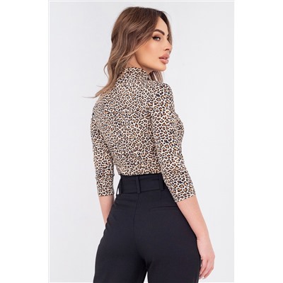 Женская водолазка из вискозы рукав 3/4 Happyfox