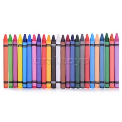 Мелки школьные "Cosmo" восковые 24 цвета в картонной коробке с подвесом