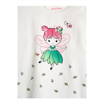 Джемпер детский трикотажный для девочек (футболка), 2 шт в комплекте PLAYTODAY, 1240073