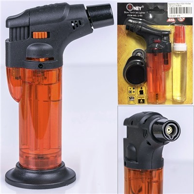 Газовая зажигалка ,ТУРБО  горелка, турбо автоген с подставкой + дополнительный балончик в комплекте