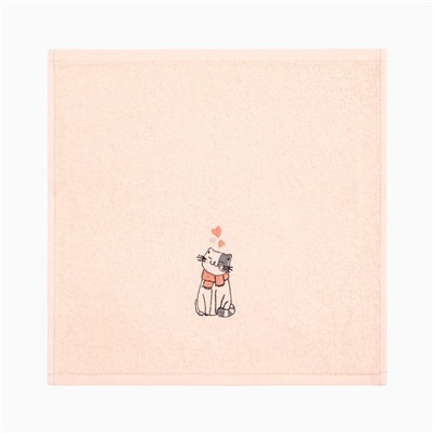 Салфетки махровые «Этель. Котики» 30×30 см - 3 шт., хлопок 100%