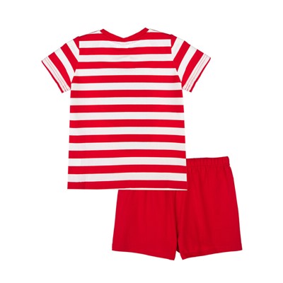 Комплект трикотажный для девочек: фуфайка (футболка), шорты