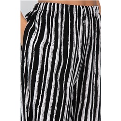 Брюки Роклетт (черно-белые) Б13955-10М