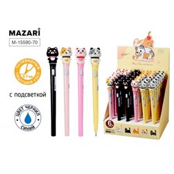 Ручка шариковая "MIAO" 0.7мм синяя с подсветкой M-15590-70 Mazari