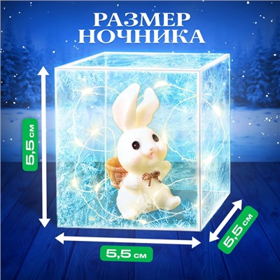 Набор для опытов «Снежный ночник: Кролик», своими руками