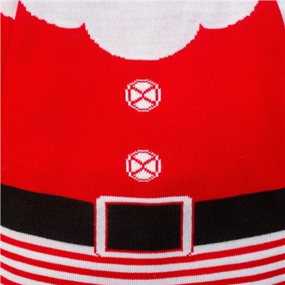 Комбинезон детский вязаный «Крошка Я. Костюм Деда Мороза», рост 68-74 см