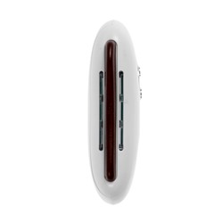 Массажер для лица LEM-30, вибрационный, гуаша, с подогревом, от АКБ, белый