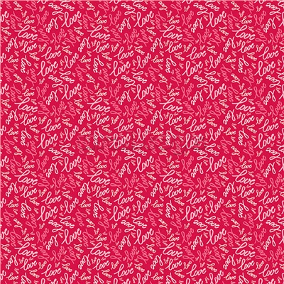 Упаковочная бумага глянц. 70*100см, "Love", 80 г/м2, ассорти, 4 дизайна