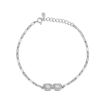 Браслет, куб.циркон., BY-0173