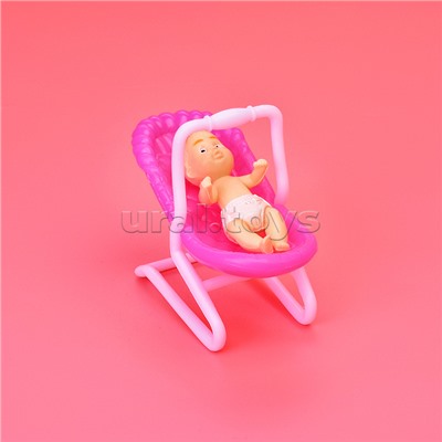 Набор мебели для кукол "Детская комната" в коробке