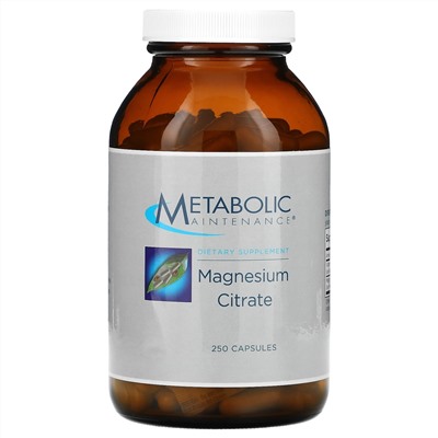 Metabolic Maintenance, Magnesium Citrate, 250 Capsules