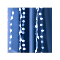 Гирлянда «Водопад» 2×1.5 м, IP44, прозрачная нить, 400 LED, свечение белое, 8 режимов, 220 В