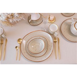 Набор тарелок обеденных Magistro Mediterana, 2 предмета: 26×24.5 см, фарфор, бежевый