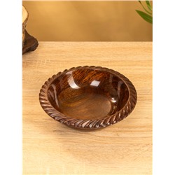 Чаша «Тарталетка», 18×18×5 см, дерево шишам