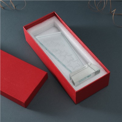 Фигурка стекло «Стела наградная. Звёзды - Прирождённый лидер», 8×8×23 см