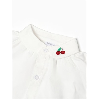 Рубашка для девочки Крошка Я, рост 86-92 см, белая