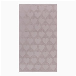 Полотенце махровое Love Life "Hearts" 70*140 см, светло-розовый, 100% хл, 450 гр/м2
