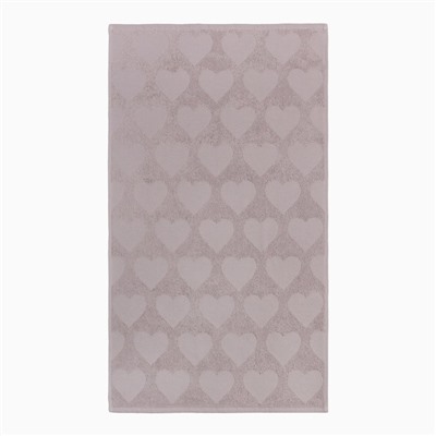 Полотенце махровое Love Life "Hearts" 70*140 см, светло-розовый, 100% хл, 450 гр/м2