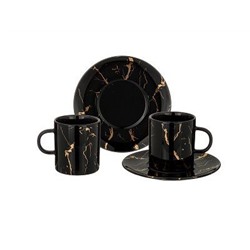 Кофейный набор 4пр. 220мл FANTASY черный