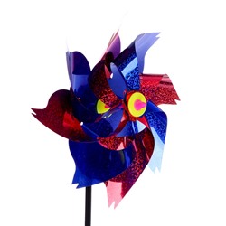 Ветерок - штекер «Вертушка Цветик», садовая, 30 см, набор 3 шт., МИКС