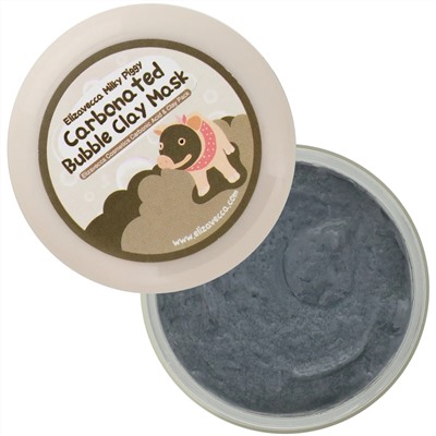 Elizavecca, Milky Piggy карбонизированная глиняно-пузырьковая маска, 100 г