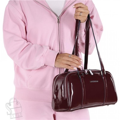 Сумка женская кожаная 5113P wine red Polina&Eiterou